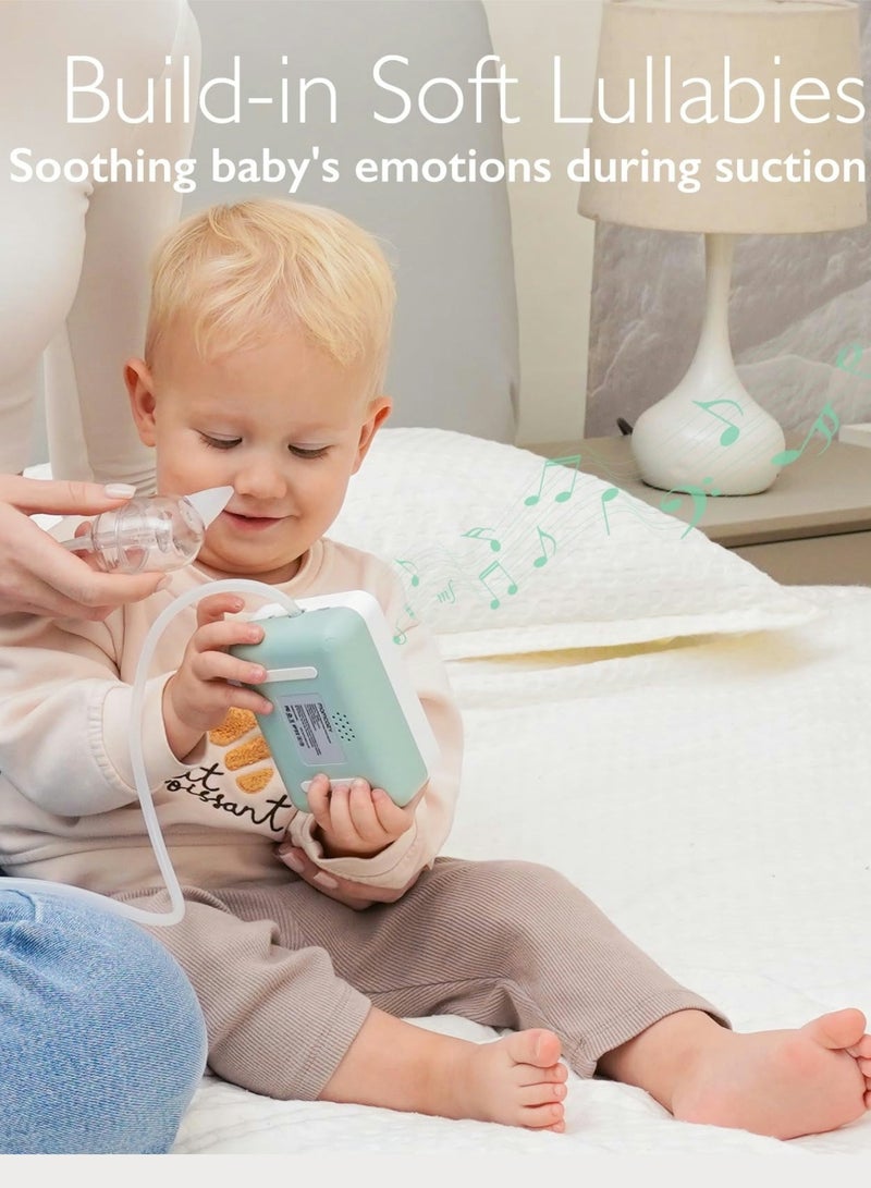 Momcozy شفاط أنف الطفل، 9 مستويات شفط أنف الطفل، مصاصة كهربائية لحديثي الولادة والرضع والأطفال الصغار - Image 4
