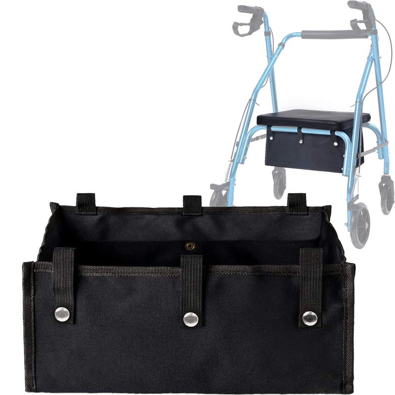 Large Rollator Walker Basket Under Seat Rollator Bag Walker Basket for Four Wheel Rollator Reusable Basket Carry Insert for Women Men Seniors