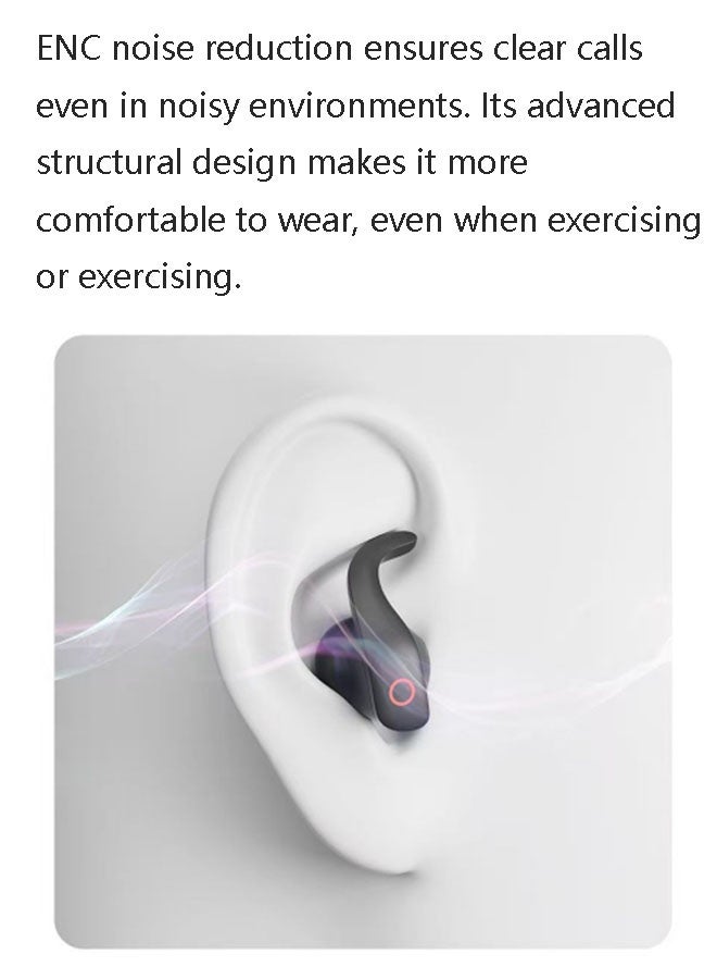 TWS True Wireless In-Ear Bluetooth Headphones – Bluetooth 5.4, ENC Call Noise Cancellation, Hi-Fi Lossless Sound Quality, Ultra-Long Battery Life, Zero Delay, Compatible with iOS and Android Systems, Suitable for Gaming, Esports, and Sports (White) - Image 5