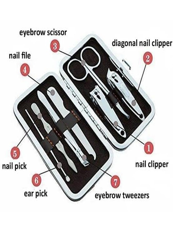 GMG Professional Manicure and Pedicure Kit, 12 Stainless Steel Tools, Vegan Leather Case with Non-slip Coating, Matte Finish - Image 2