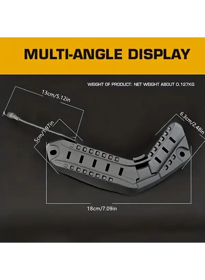 FAST HLAC C03 BK Nylon ARCHelmet Guide Rail for Cycling Hunting Fishing Adjustable Mounting System With 4 Screws 2 Washers And Hook Tool Secure Attachment For Accessories Black - Image 2