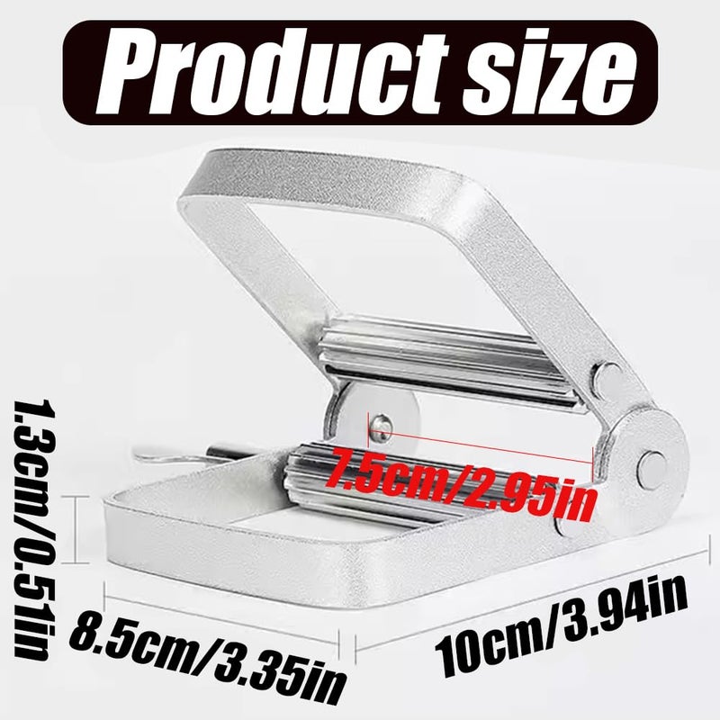 Quweiz Toothpaste Squeezer, Metal Toothpaste Tube Squeezer, Paint Tube Wringer, Rolling Toothpaste Squeezer for Artist,Hair Salon,Painter and More - Image 2