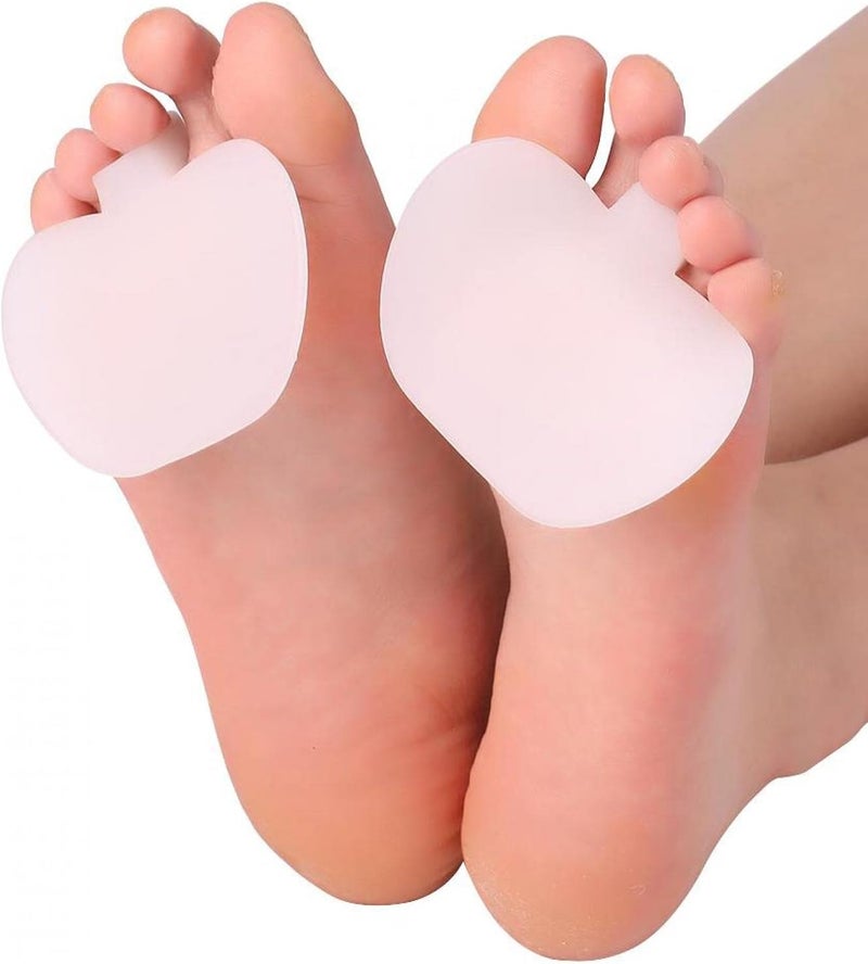 cheekyglo 2pcs Metatarsalgia Insoles, Gel Non-Slip Forefoot Cushion for Relieve Pain High Heel Shoe(White) - Image 2