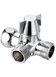 VKL Solid Brass Shower Diverter Valve,Handheld Shower and Shower Head Shower 2-Way Diverter for Handshower Universal Component, Replacement Part for Hand Held Showerhead/Fixed Spray Head  - Image 3