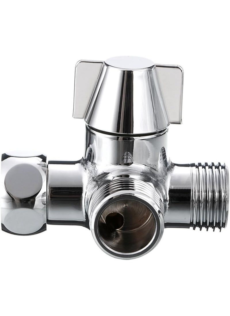 VKL Solid Brass Shower Diverter Valve,Handheld Shower and Shower Head Shower 2-Way Diverter for Handshower Universal Component, Replacement Part for Hand Held Showerhead/Fixed Spray Head  - Image 5