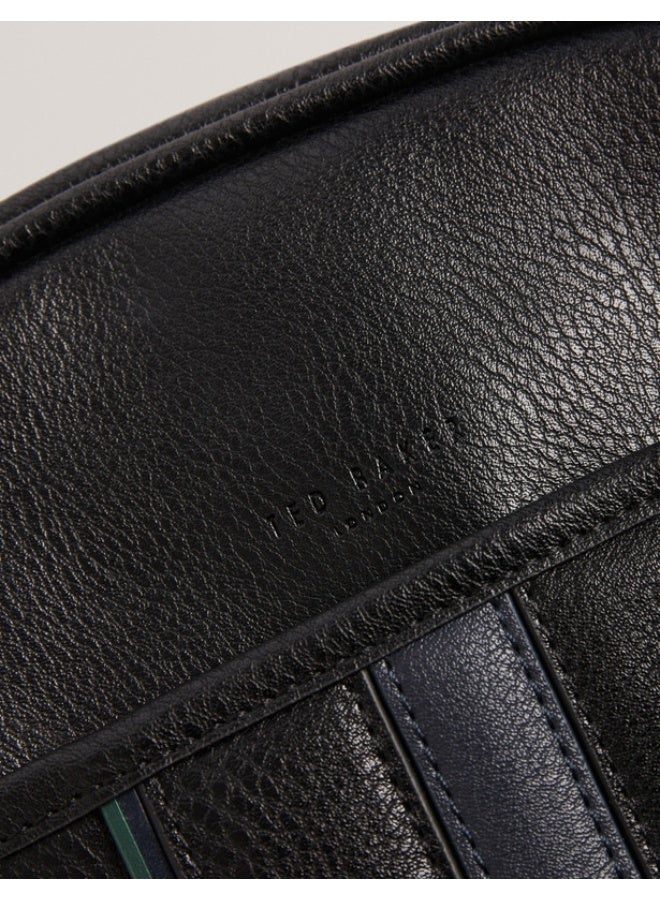 Ted Baker Stripe PU Flight Bag - Image 3