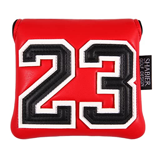 SHABIER Golf Large Mallet Putter Headcover 23 Red for Golf Putter Club - Image 3