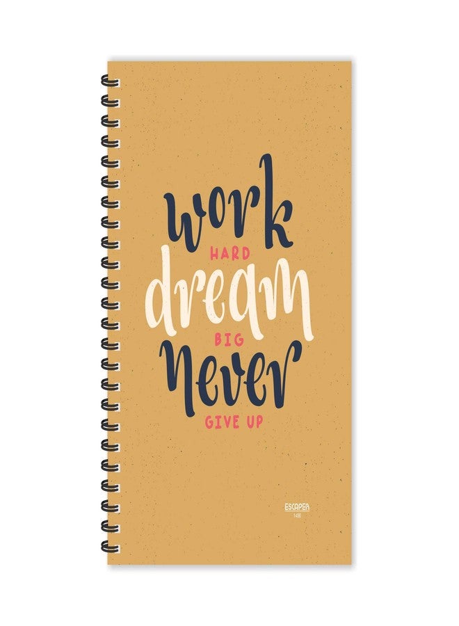 ESCAPER Work Hard Dream Big Ruled - A5 Size - 8.5 x 5.5 inches Diary | Motivational Diary | Quotes Diary | Diary for Office | Diary for Gift - Image 1
