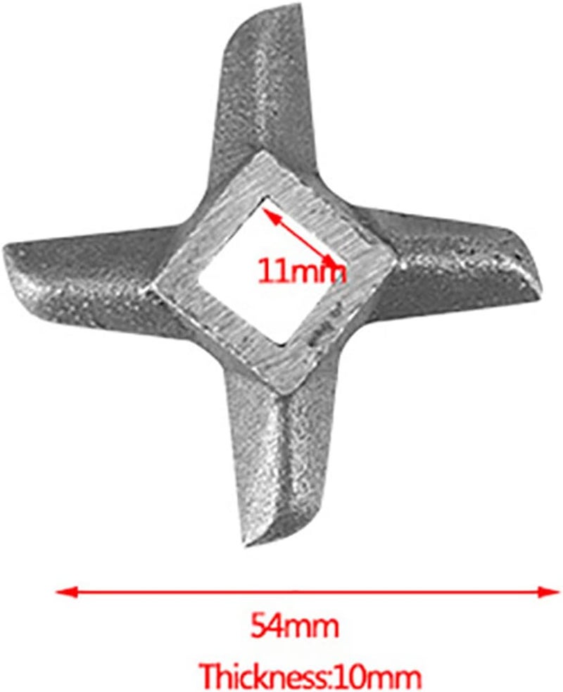 Haofy Meat Grinder Blade, Stainless Steel Meat Grinder Replacement Food Grinding Blade Mincer Blade Knife Cutter Replacement for Grinders (#8) - Image 2
