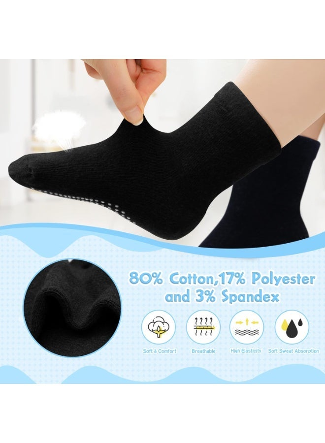 12 Pairs Non-Slip Grip Ankle Socks for Boys and Girls - Breathable Low-Cut Anti-Skid Socks for Toddlers and Kids - Image 5