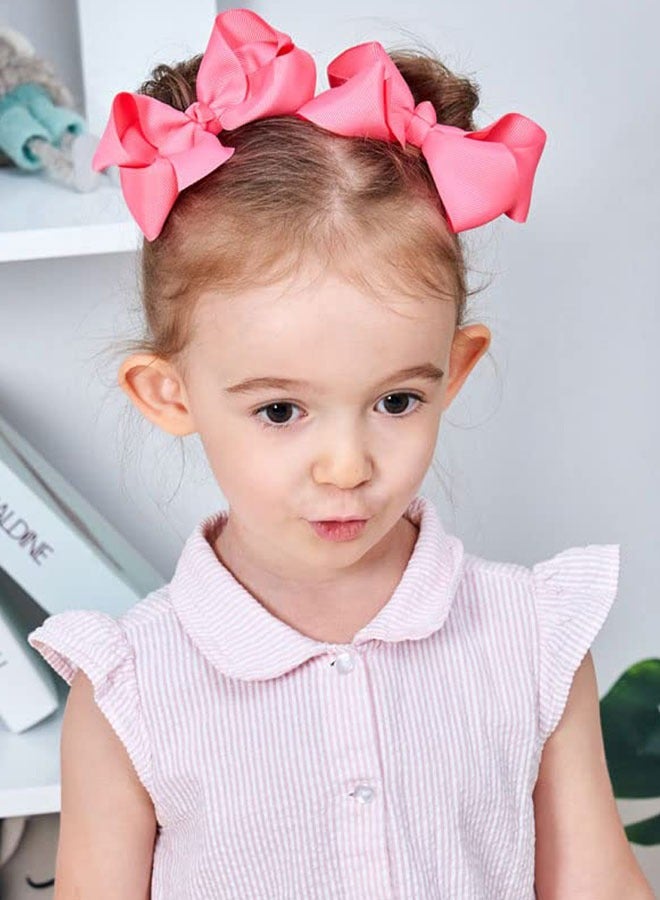 وهاواي 8.5cm bow clip Grosgrain satin ribbon bow hair clip for girls, hair accessories in various colors, 40 pieces large - Image 4