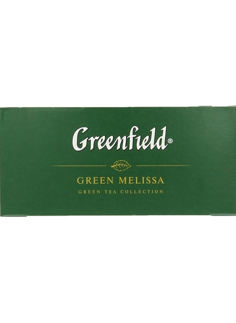 جرين فيلد مجموعة شاي جرين ميليسا الأخضر 25 كيس شاي 37.5 جم - Image 2