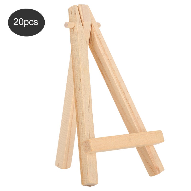 Mini AFrame Wood Easel: Sturdy Pine Foldable Reusable - No Assembly Required Art Display Tripod for Beginners, Students, Kids’ Classrooms, Art Parties - Image 5