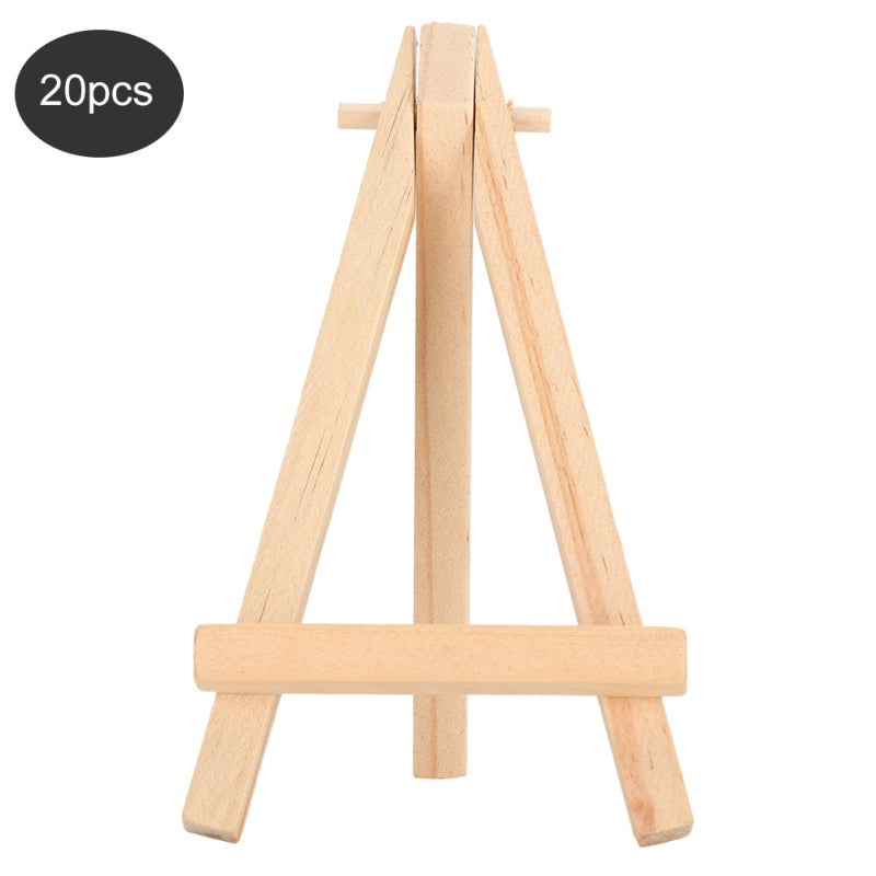 Mini AFrame Wood Easel: Sturdy Pine Foldable Reusable - No Assembly Required Art Display Tripod for Beginners, Students, Kids’ Classrooms, Art Parties - Image 3