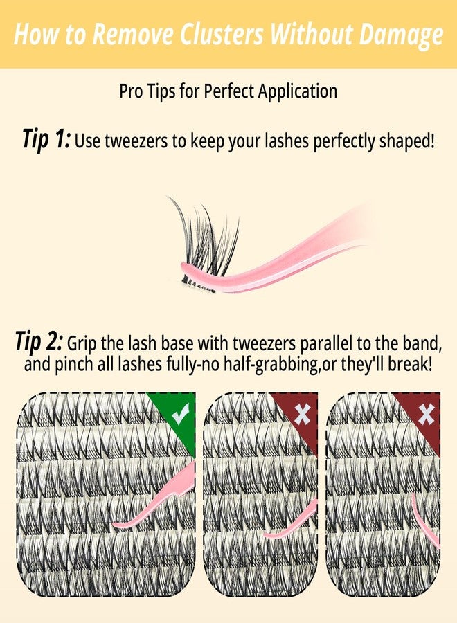 RITALASH Spider Lash Clusters Natural Breeze Eyelash Clusters Wispy Lashes Clusters Soft Light Cluster Eyelash Extensions 8-16mm Invisible Thin Band Cluster Lashes for Beginners DIY at Home Kim K RITALASH - Image 5