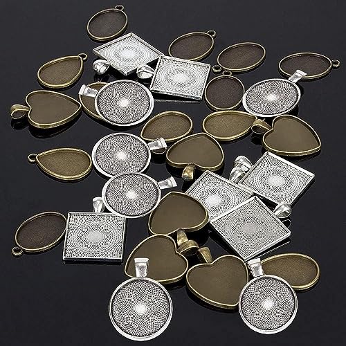 NOLAAI ARTOOL Silicone Resin Art Mold Creative DIY Multipurpose Jewellery Keychains Pendant Making Silicone Mold Epoxy Resin Jewellery Casting Mould 16 Shapes in 1 Mold (B102) - Image 2