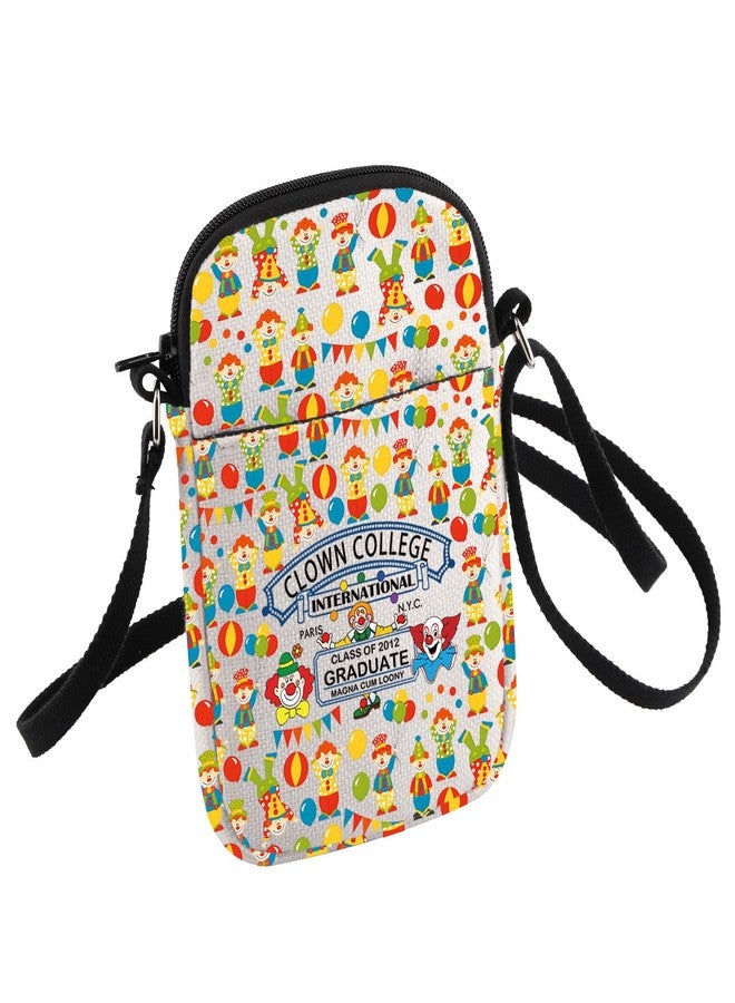 HOLLP Clown Lover Gift Huanziti Clown College Crossbody Bag Graduation Gift for BFF (Clown College) - Image 1