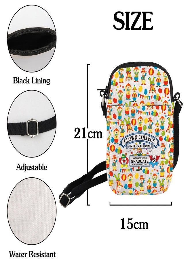 HOLLP Clown Lover Gift Huanziti Clown College Crossbody Bag Graduation Gift for BFF (Clown College) - Image 4
