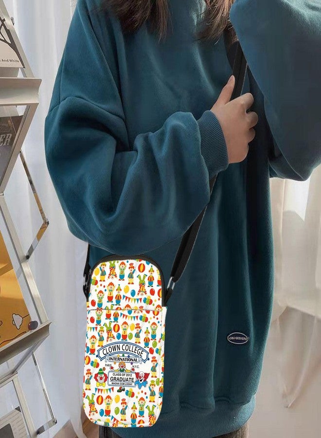 HOLLP Clown Lover Gift Huanziti Clown College Crossbody Bag Graduation Gift for BFF (Clown College) - Image 3