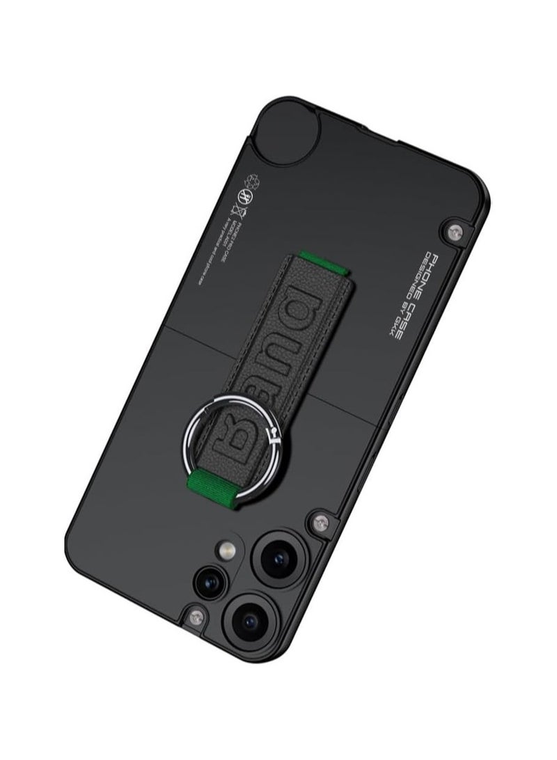 General Case for Nothing CMF Phone 2 Pro with Elastic Wrist Strap and Carrying Finger Loop, Brushed Rigid PC Back Shockproof Case for Nothing CMF Phone 2 Pro  - Image 5