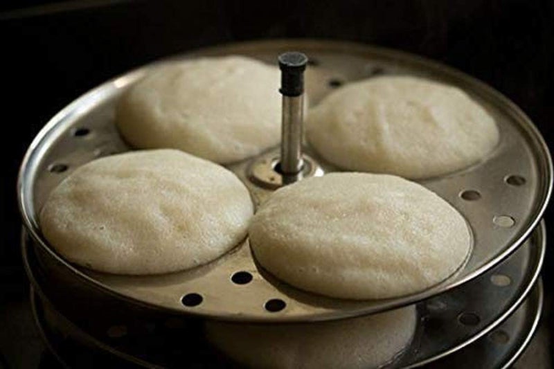 SANGOZ Stainless Steel Non Stick Idli Plates Idli Maker Idli Stand with Holes for Pressure Cooker 3 Plate 4 Cavity - Image 4