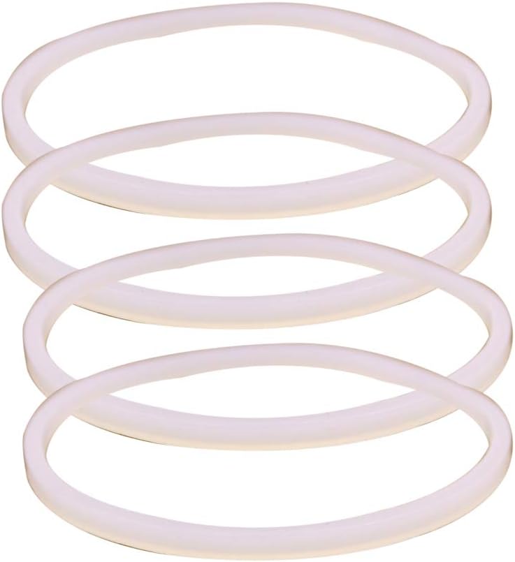 Anbige 4PCS White Rubber Sealing O-Ring Gasket Replacement Parts,Compatible with Ninja Juicer Blender Replacement Seals (4 3.22inch gaskets) - Image 1