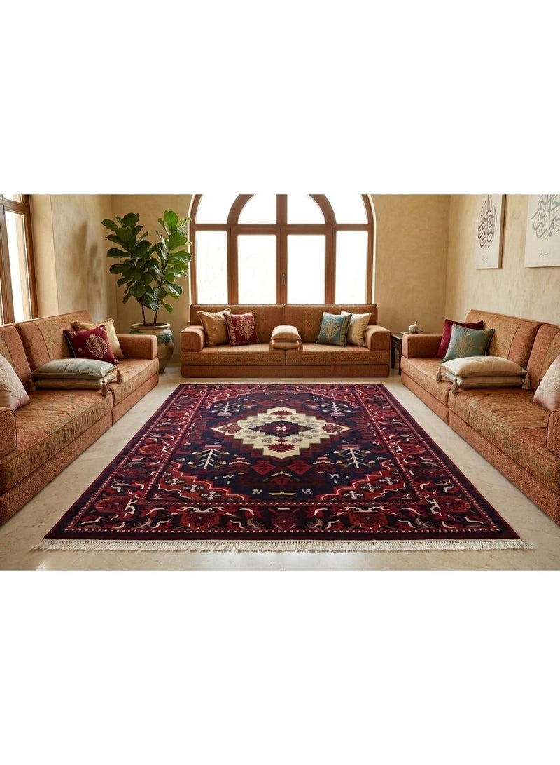 SEGADTY Carpet, Kandahar Printed Pattern,Soft, Heritage Rug for All Spaces, Home,Majlis,Multicolor - Image 1