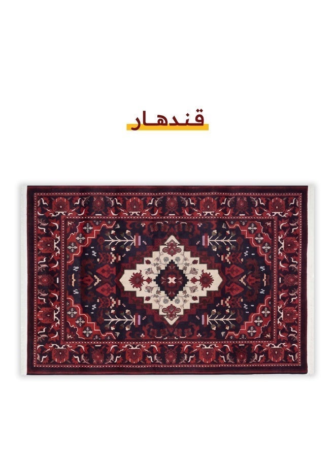 SEGADTY Carpet, Kandahar Printed Pattern,Soft, Heritage Rug for All Spaces, Home,Majlis,Multicolor - Image 2