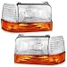 WEELMOTO Halogen Headlights for 19921997 Ford F150 FSuper Duty 9298 F250 F3509296 Ford Bronco Replacement Headlamp with Corners and Signal Lights - Image 2
