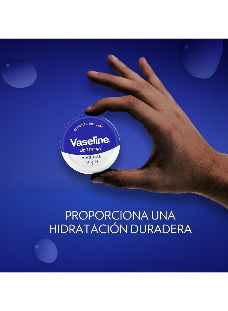 Vaseline Lip Therapy Original Petroleum Jelly 20g | Deep Moisturizing Lip Balm for Dry & Cracked Lips | Heals, Softens & Protects | Long-Lasting Hydration & Shine - Image 5