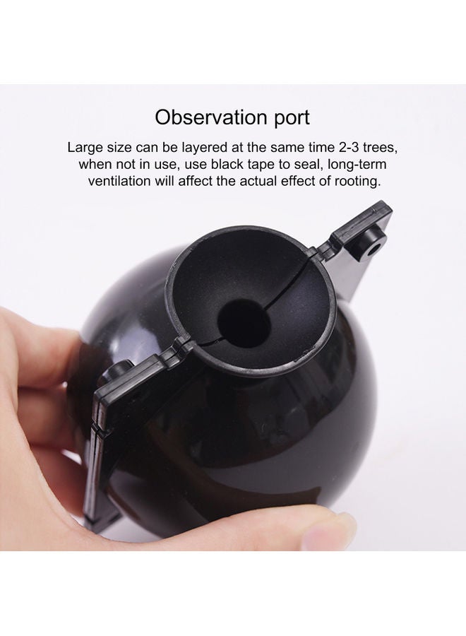 Loquat 5-Piece Portable Plant Propagation Rooting Ball for Tranplanting Black/Grey - Image 5