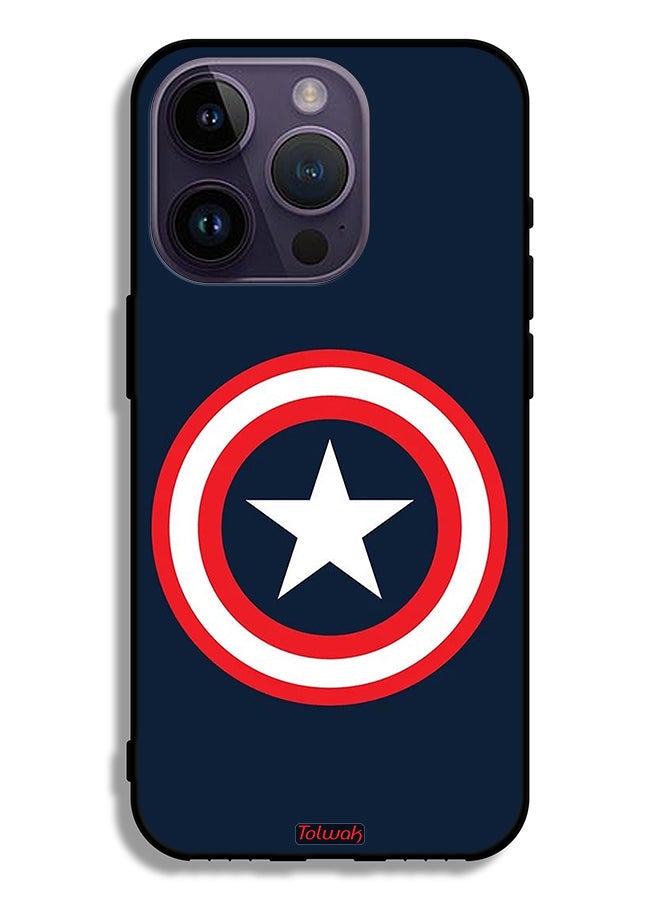 Tolwak Apple iPhone 14 Pro Protective Case Captain America - Image 2