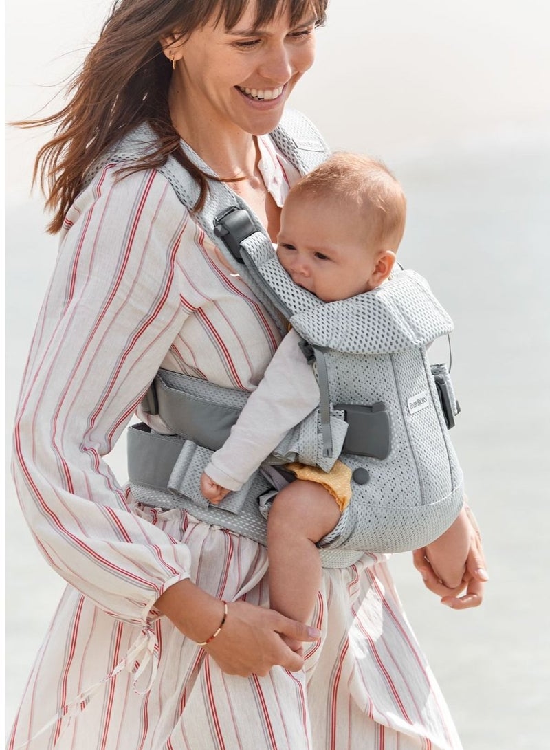 BABYBJORN حامل شبكي ثلاثي الأبعاد للأطفال لون فضي - Image 5