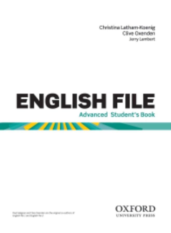 Oxford English File-Third edition of the English file teaching and methodological kit -Advanced_student book - Image 2