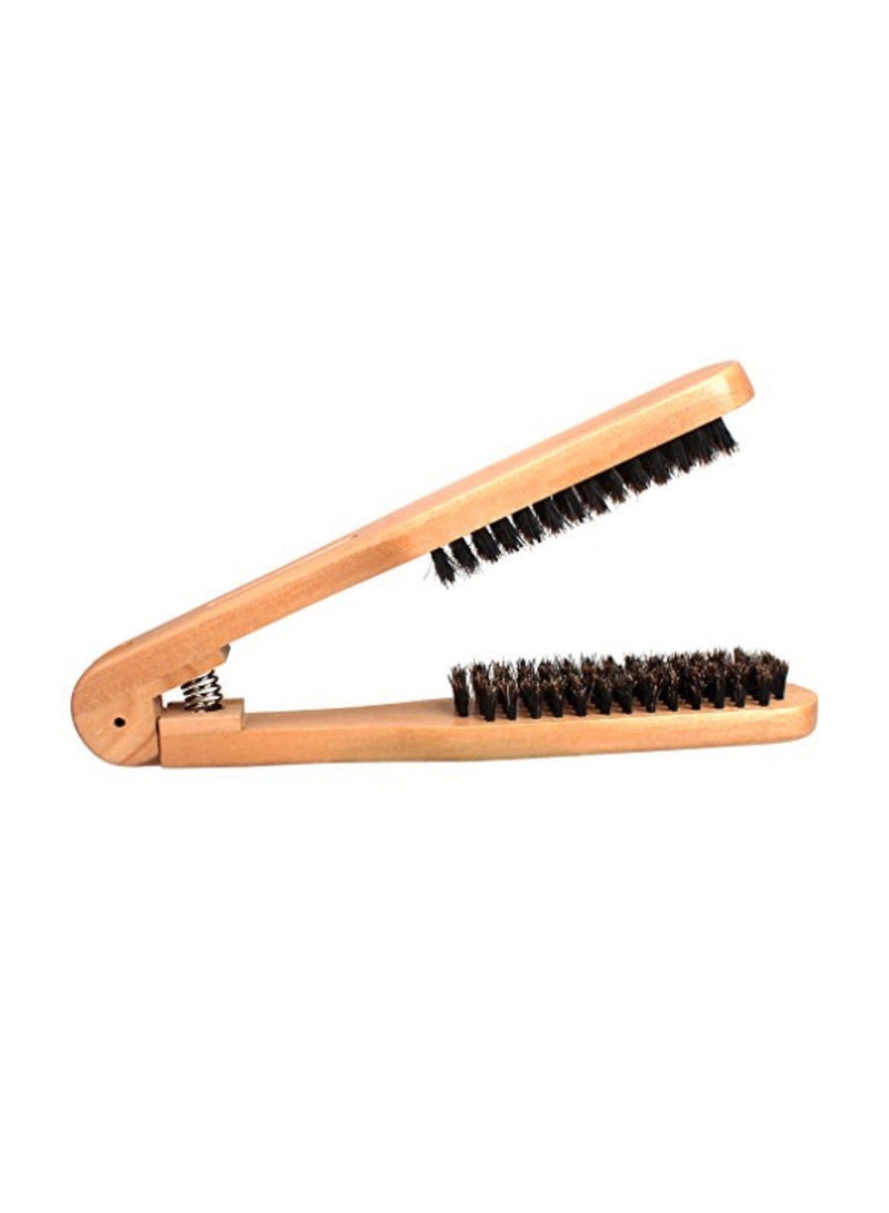 NIBEMINENT Hair Straightening Dual Brush Comb - Image 1