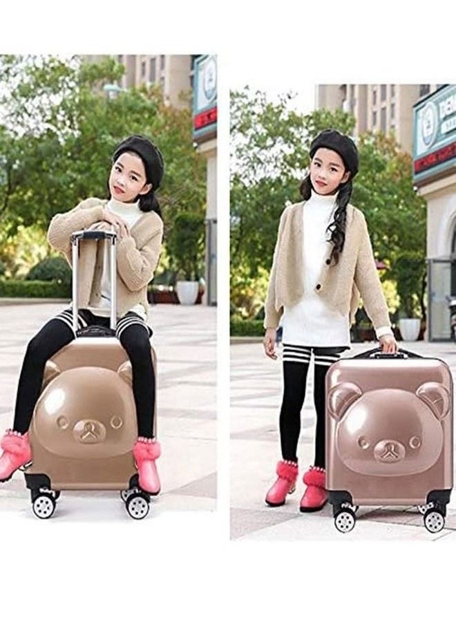 GoldenLike Kids Luggage Children Travel Suitcase 20 Inch Cartoon Rolling Trolley Case with Wheels Children's Carry on Luggage for Boys Girls Travel and School  - Image 3