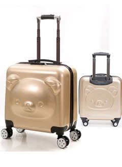 GoldenLike Kids Luggage Children Travel Suitcase 20 Inch Cartoon Rolling Trolley Case with Wheels Children's Carry on Luggage for Boys Girls Travel and School  - Image 1