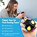 PILPOC theFube Fidget Cube 6Sided Stress Relief Infinity Cube for Adults Kids Boosts Concentration Mindfulness Aid Silent Audible Modes Includes Carry Case for Portability Charcoal - Image 2