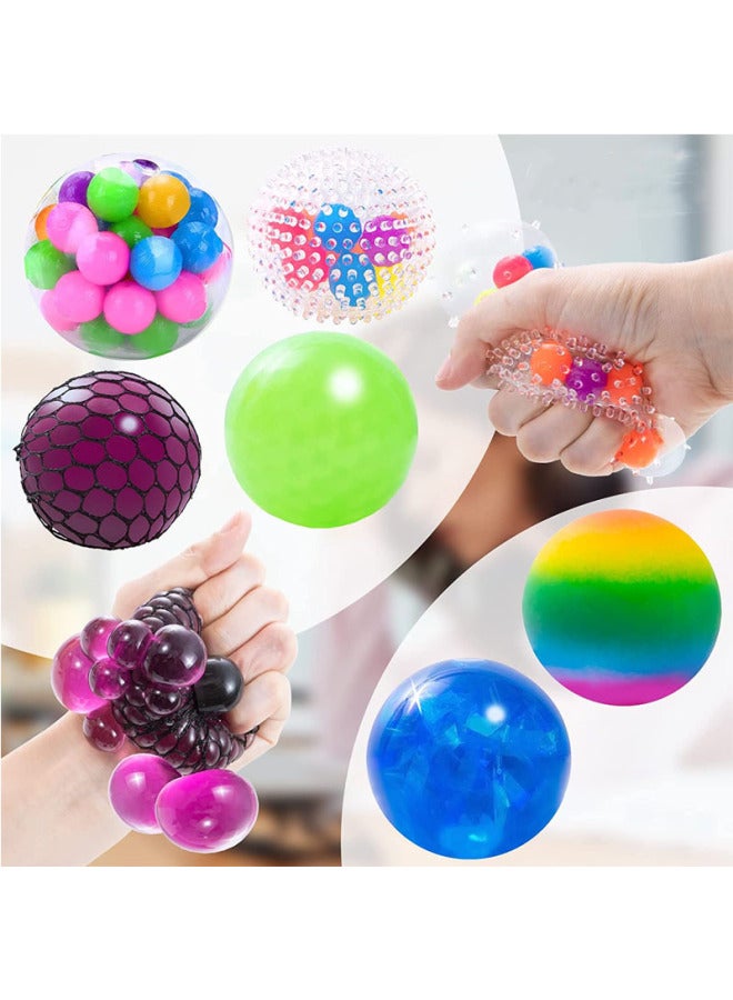 Bead Squishy - Grape Ball Stress Relief Squishy Toy - Pearlescent gold powder water ball (out of stock - Mesh Squeeze Ball, Sensory Fidget Toy, Anxiety Relief, Kids Adults Decompression, Funny Stress Ball, TikTok Viral Toy - Image 4