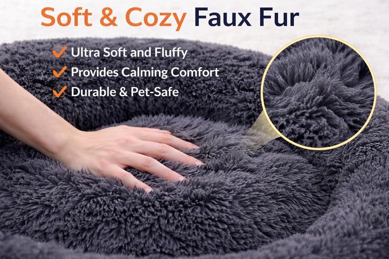 ZEXSAZONE Round Donut Extra Large Dog Bed | Both Side Usable, Washable, Comfortable XL/XXL Pet Bed for Large Dogs, Adult Dogs, Giant Breeds | Cozy Cooling Summer Bed for Pets - Image 3