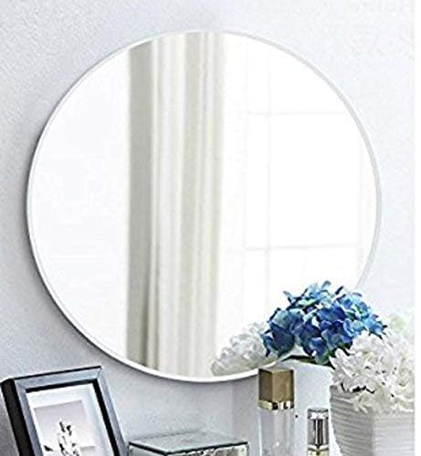 PRINCE ART Mirror Glass for Bathroom Wall Decorative Interior Decor Mirror for Bedroom Living Room Drawing Room Hall Dressing Room and Wash Basin Round Shape Size 24 X 24 Inch - Image 2