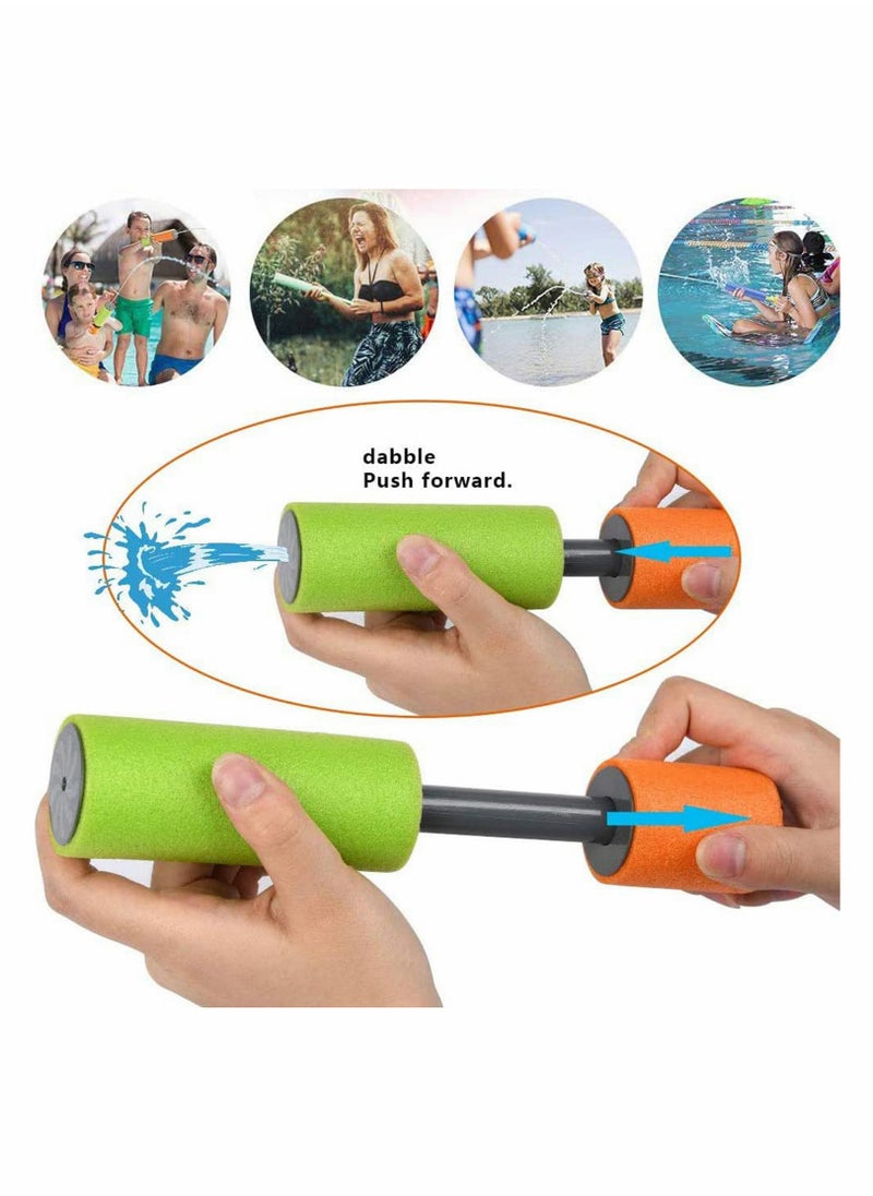 Generic - Water Pistols, 6 Pcs Water Cannon Gun Blaster Shooter Pump, Water Gun Up to 7m Away Super Water Pistol Soaker Blaster Tank Double Power Up Outdoor Water Fighting Toy for Kids Adults - Image 1
