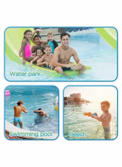 Generic Water Pistols, 6 Pcs Water Cannon Gun Blaster Shooter Pump, Water Gun Up to 7m Away Super Water Pistol Soaker Blaster Tank Double Power Up Outdoor Water Fighting Toy for Kids Adults  - Image 4
