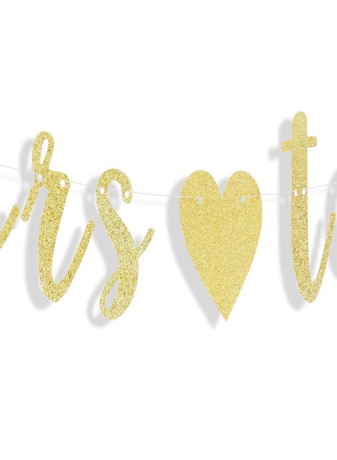 LINGTEER Cheers to Love Gold Glitter Bunting Banner Perfect for Wedding Engagement Anniversary Bridal Shower Party Gift Decorations Backdrop Sign. - Image 4