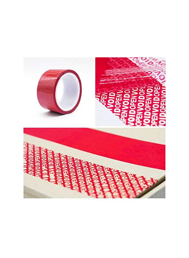 promass Tamper Tape Red Tamper Evident Security Seals Tape, Transfer Tamper Proof Security Void Tapes (Red, 1.88 inch x 55 Yards) - Image 2