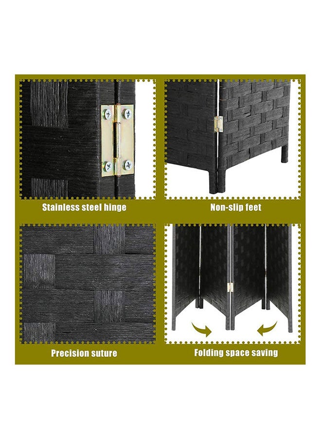 KARNAK - Karnak 4-Panel Room Dividers and Folding Privacy Screens Partition Walls for Bedroom Rattan Screen Divider - Image 1