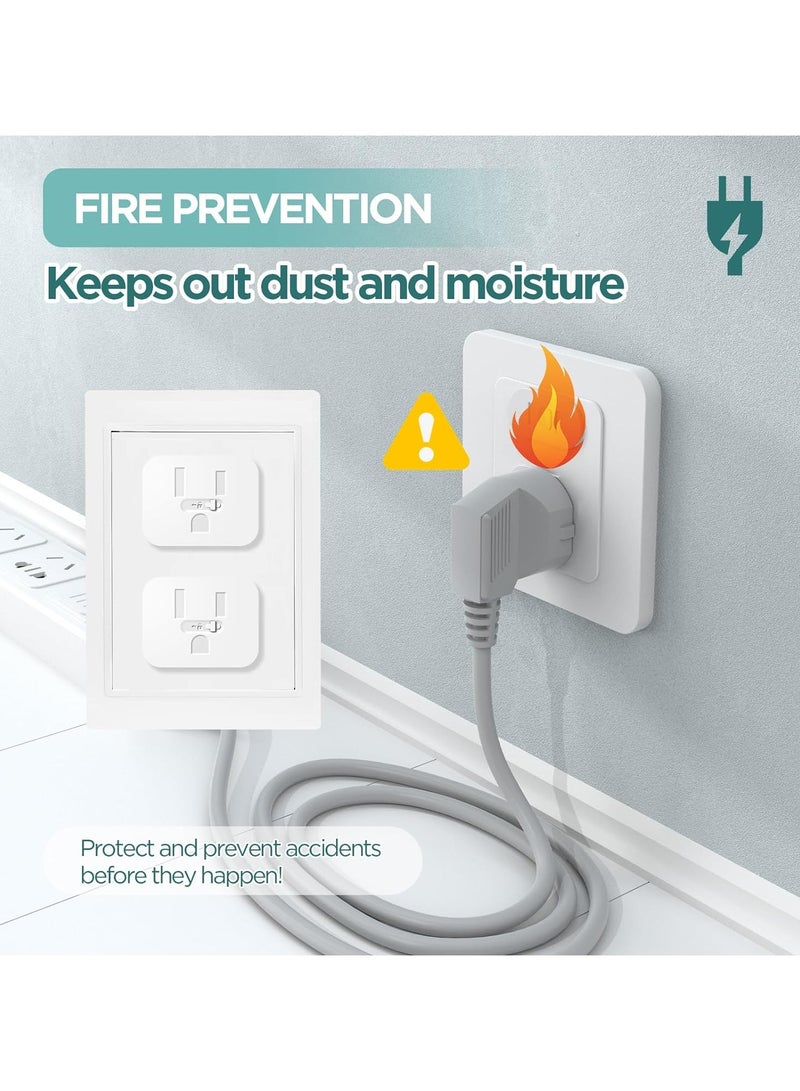 تلاكسكا أغلفة القوابس الخاصة بترسيب الأطفال، أغلفة المنافذ ذاتية الإغلاق، 2024 غطاء مقبس الجدار الآمن والآمن للحماية المنزلية، المكتب، المطبخ، المدارس للأطفال وحماية الأطفال - Image 5