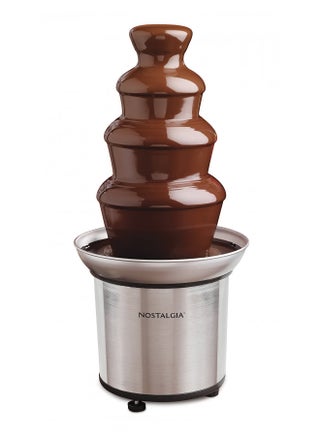 Nostalgia CFF986 32-Ounce Stainless Steel Chocolate Fondue Fountain, 2-Pound Capacity, Easy to Assemble 4 Tiers, Perfect For Nacho Cheese, BBQ Sauce, Ranch, Liqueurs - pzsku/Z2F10088272643AFBCD31Z/45/_/1728458872/7e0b5fe2-58fd-46fa-b7ee-473ff1fac0cf