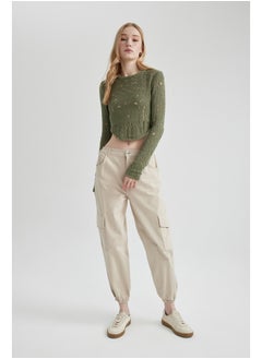 DeFacto Woman Cargo Jogger Woven Trousers  - Image 3