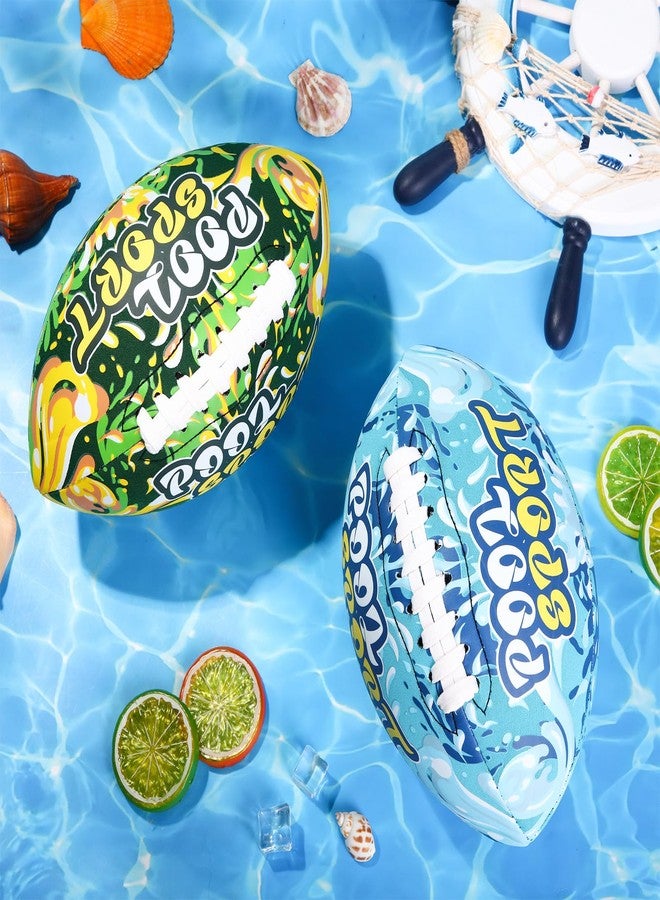 Motionchic 2 Pieces Water Football for Kids 9 Inch Swimming Pool Waterproof Outdoor Beach Football Pool Game for Kids Teens Adults(Blue, Green) - Image 4